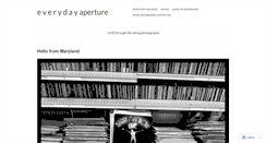 Desktop Screenshot of everydayaperture.com